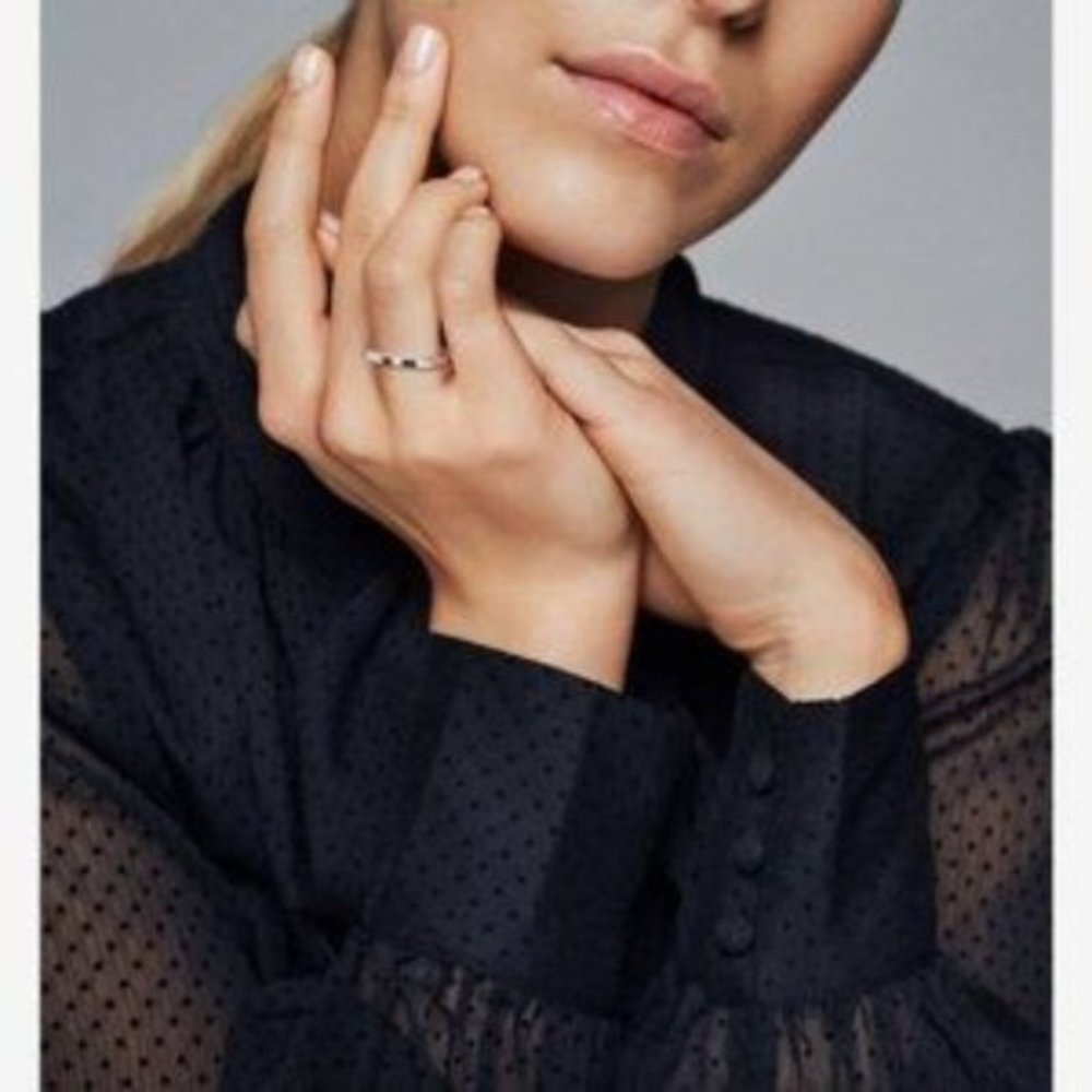 Pandora Heart-Shaped Pandora Logo Ring